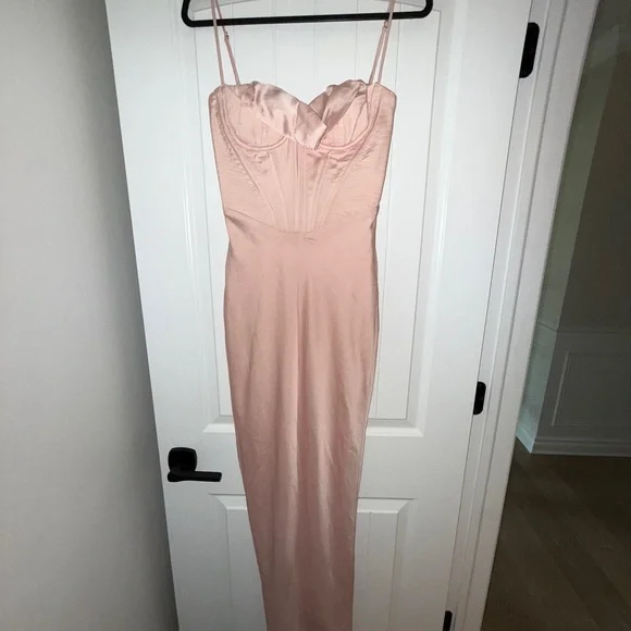 big sequin dress Women's Alicia Large Disc Sequin Spaghettie Strap Maxi Dress In Size Small - Pink
